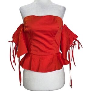 Studio F strapless  top with sleeves